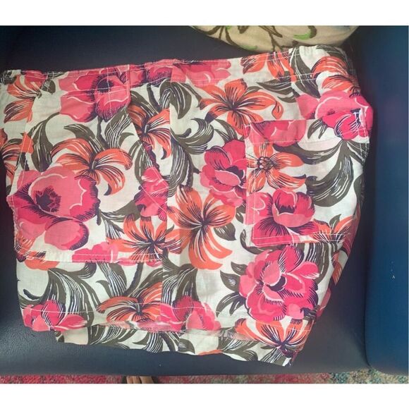 Gap Women's Linen-Cotton Shorts Coral Color - Picture 7 of 10